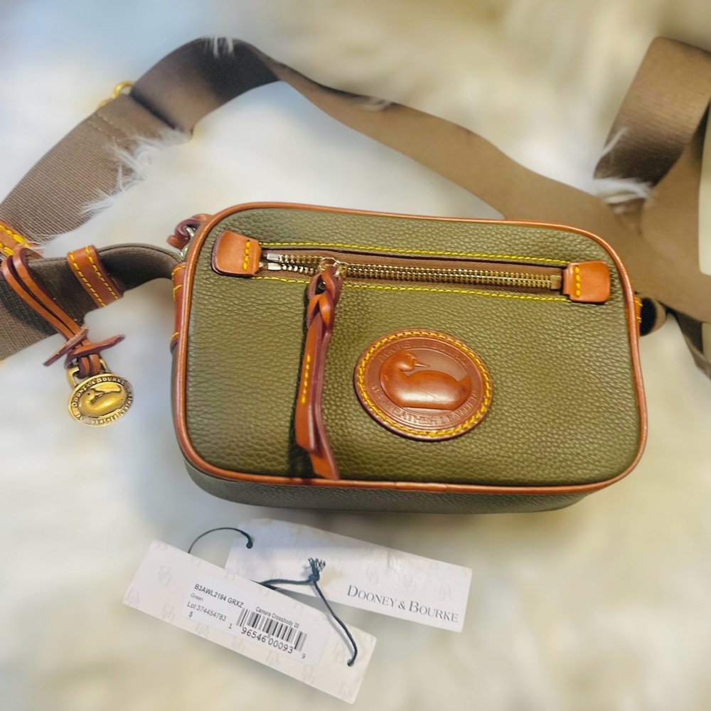 SOLD Dooney & Bourke $278 Camera Crossbody All Weather Leather 3.0 Olive